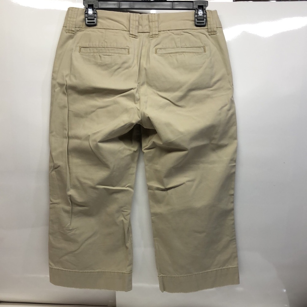Gap Khaki Capris Favorite Chino Cropped Size 2 - Picture 3 of 11
